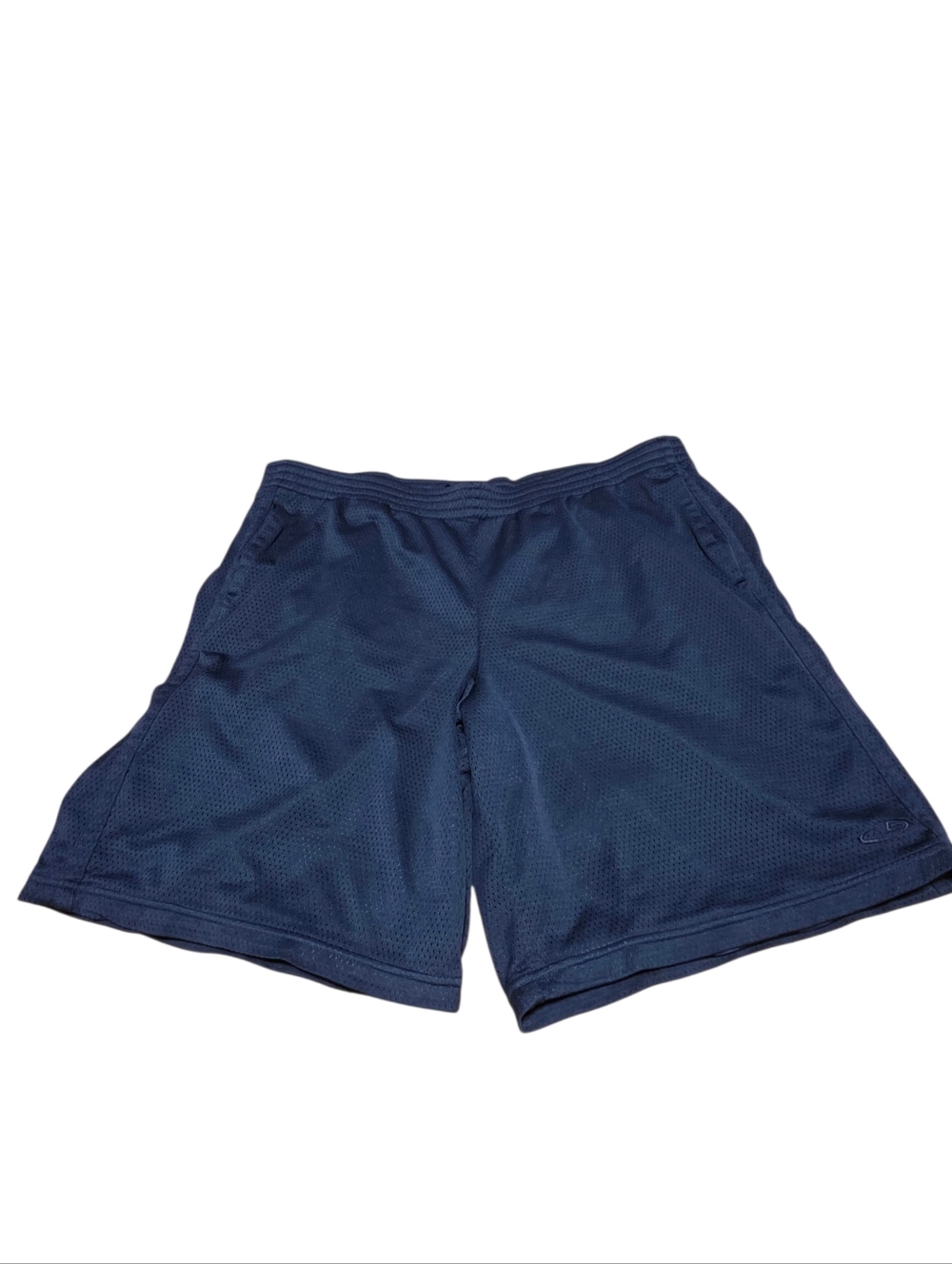 Champion Men's Navy Blue Mesh Drawstring Athletic Shorts Size L